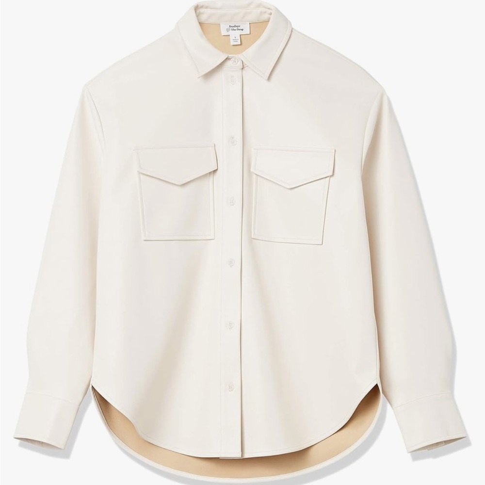 The Drop @lisadnyc Faux Leather Shacket